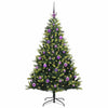 Vidaxl kunstkerstboom met scharnier 150 leds groen 150 cm pvc en pe