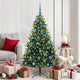 VidaXL Albero di Natale artificiale con cerniera 150 LED verde 150 cm PVC e PE