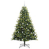 Vidaxl kunstkerstboom met scharnier 300 leds groen 180 cm pvc en pe