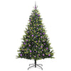 Vidaxl kunstkerstboom met scharnier 300 leds groen 180 cm pvc en pe