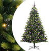 Vidaxl kunstkerstboom met scharnier 300 leds groen 240 cm pvc en pe
