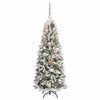 Vidaxx árbol de Navidad artificial blanco 120 cm PVC y plástico y acero y PE