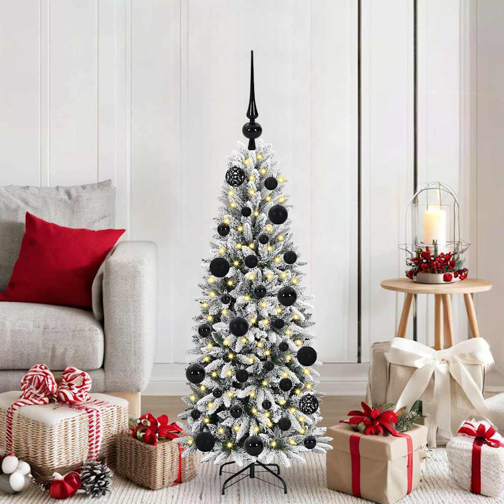 Albero di Natale artificiale Vidaxx bianco 120 cm PVC e plastica, acciaio e PE