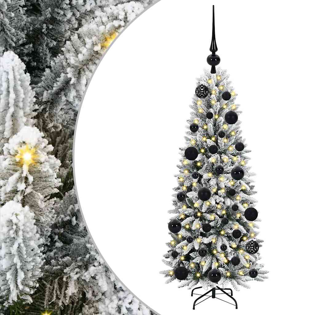 Albero di Natale artificiale Vidaxx bianco 120 cm PVC e plastica, acciaio e PE