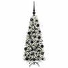 Vidaxl kunstkerstboom wit 120 cm pvc en plastic en staal en pe