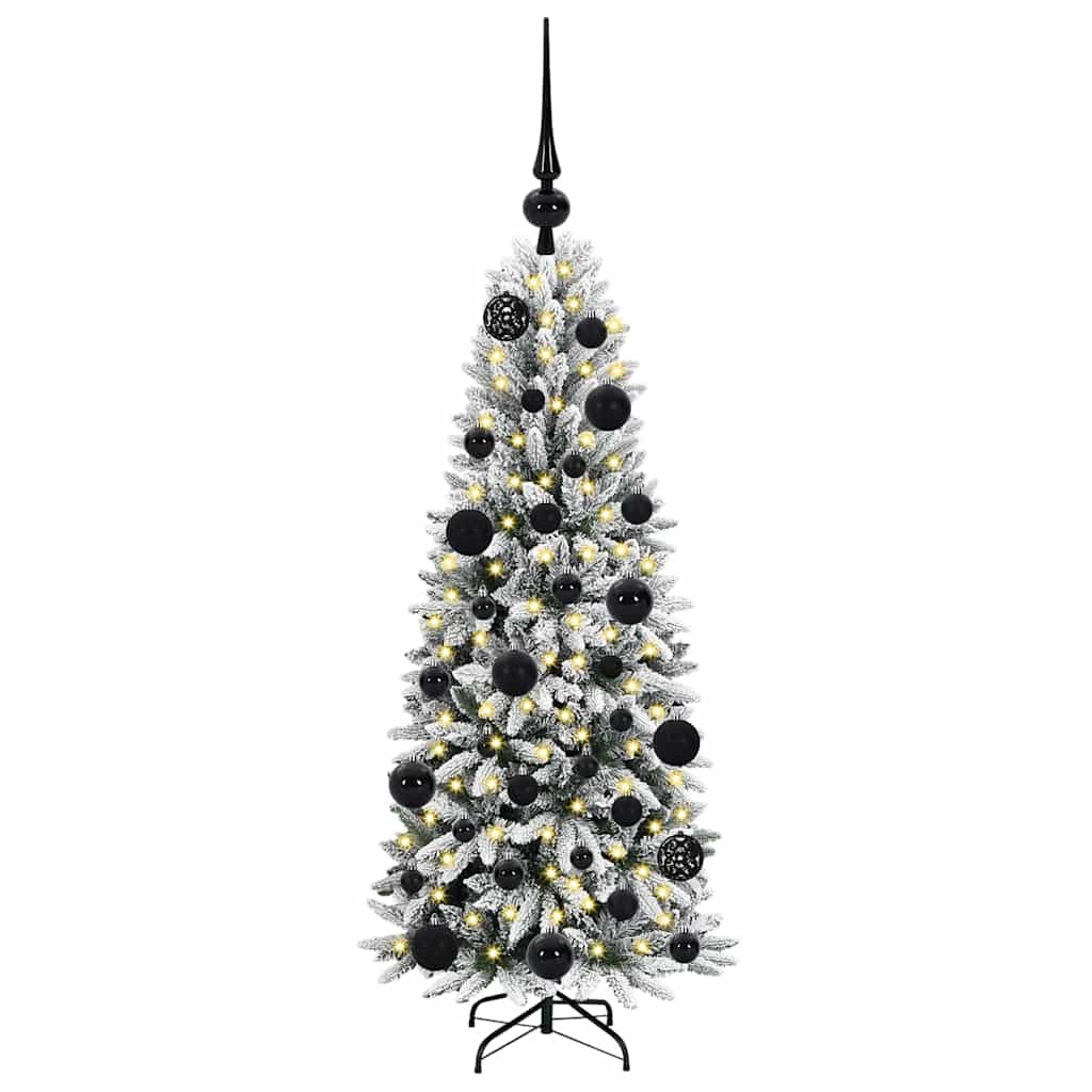 Albero di Natale artificiale Vidaxx bianco 120 cm PVC e plastica, acciaio e PE