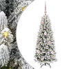 Vidaxl kunstkerstboom wit 120 cm pvc en plastic en staal en pe