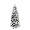 Vidaxl kunstkerstboom wit 120 cm pvc en plastic en staal en pe
