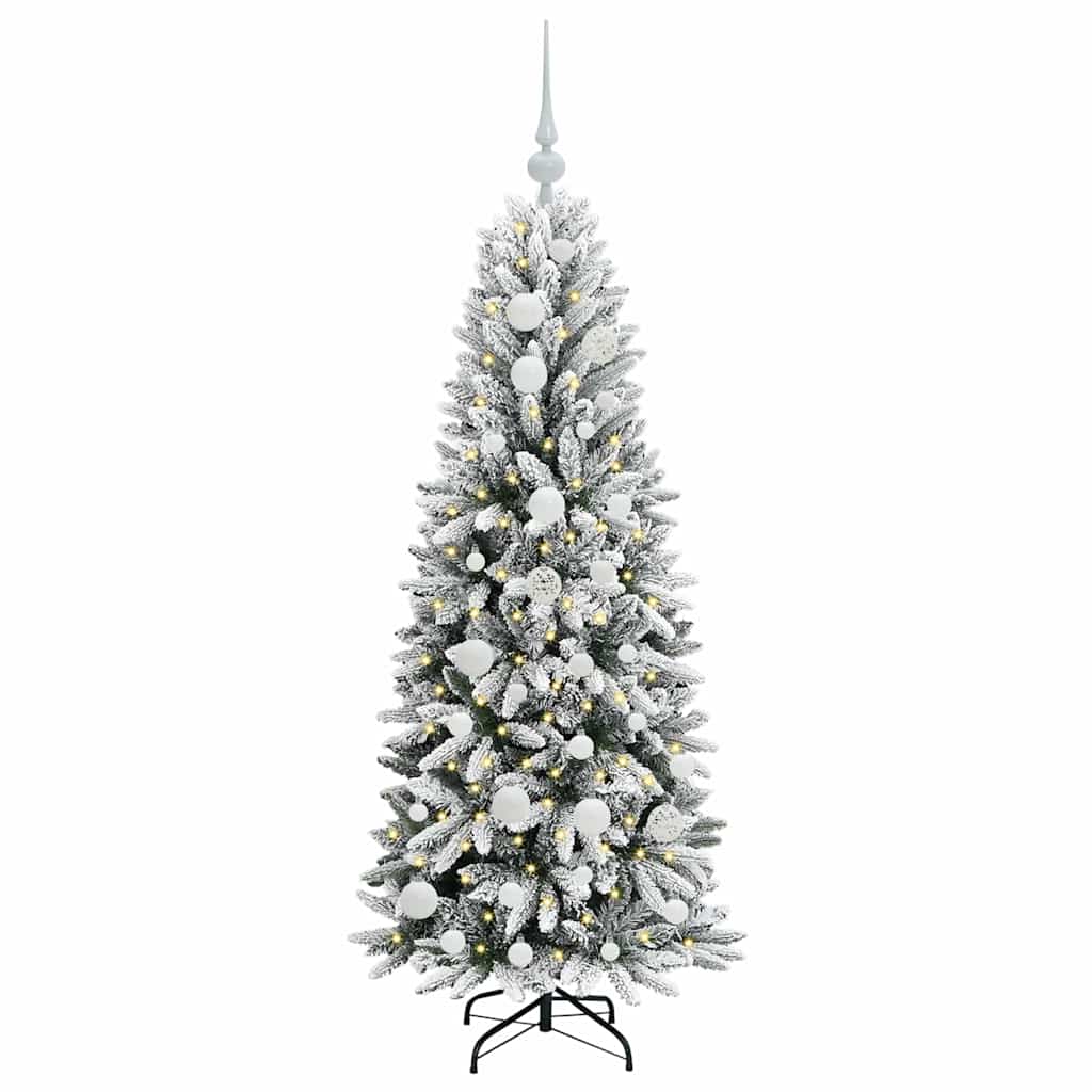 Albero di Natale artificiale Vidaxx bianco 120 cm PVC e plastica, acciaio e PE