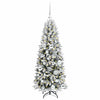 Vidaxl kunstkerstboom wit 120 cm pvc en plastic en staal en pe