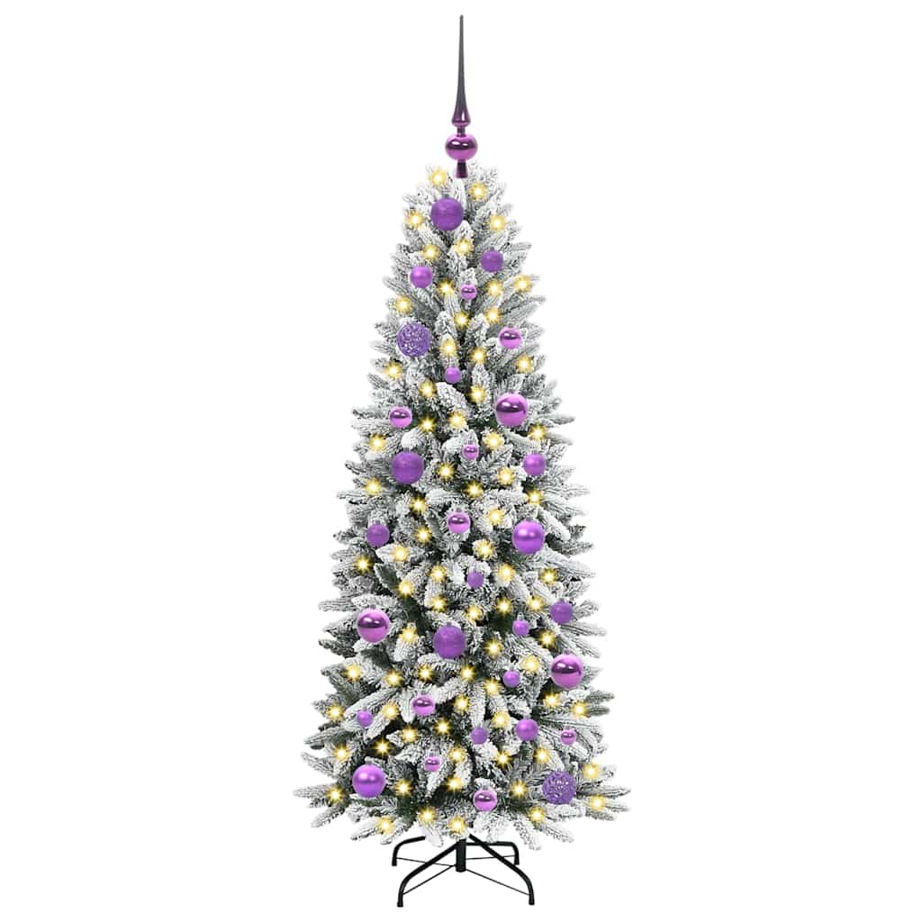 Albero di Natale artificiale Vidaxx bianco 120 cm PVC e plastica, acciaio e PE