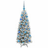 Vidaxx árbol de Navidad artificial blanco 120 cm PVC y plástico y acero y PE