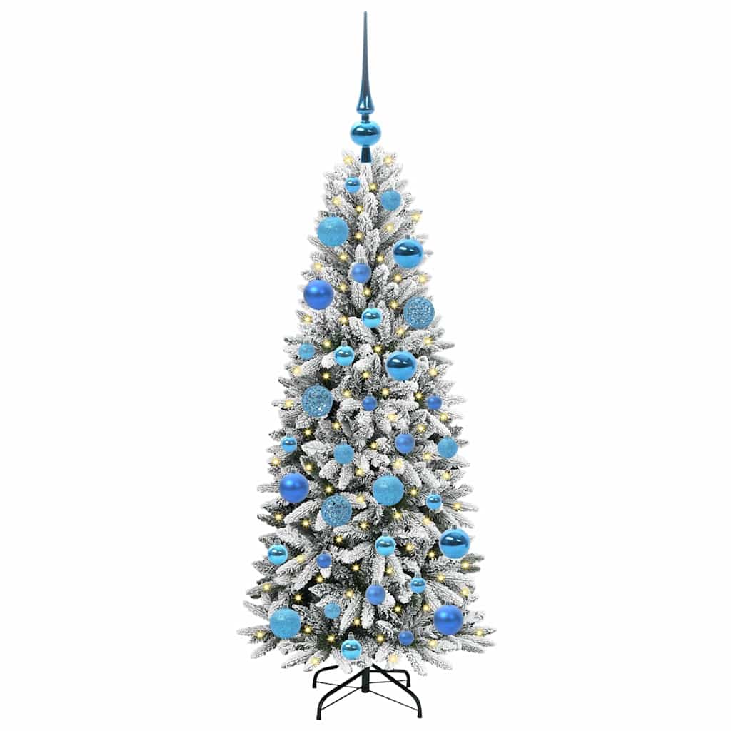 Albero di Natale artificiale Vidaxx bianco 120 cm PVC e plastica, acciaio e PE