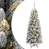 Vidaxl kunstkerstboom wit 150 cm pvc en plastic en staal en pe
