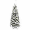 Vidaxx árbol de Navidad artificial blanco 150 cm PVC y plástico y acero y PE