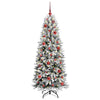 Albero di Natale artificiale Vidaxx bianco 150 cm PVC e plastica, acciaio e PE