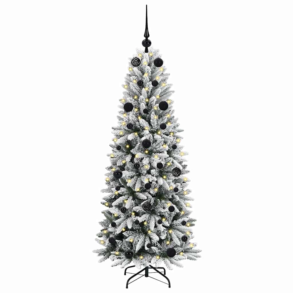 Albero di Natale artificiale Vidaxx bianco 150 cm PVC e plastica, acciaio e PE