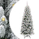Albero di Natale artificiale Vidaxx bianco 150 cm PVC e plastica, acciaio e PE