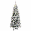 Vidaxl kunstkerstboom wit 150 cm pvc en plastic en staal en pe