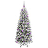 Vidaxl kunstkerstboom wit 150 cm pvc en plastic en staal en pe
