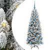 Vidaxl kunstkerstboom wit 150 cm pvc en plastic en staal en pe