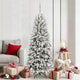 Albero di Natale artificiale Vidaxx bianco 180 cm PVC e plastica, acciaio e PE