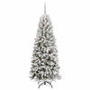 Vidaxl kunstkerstboom wit 180 cm pvc en plastic en staal en pe