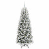 Albero di Natale artificiale Vidaxx bianco 180 cm PVC e plastica, acciaio e PE