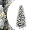 Vidaxl kunstkerstboom wit 180 cm pvc en plastic en staal en pe