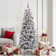 Albero di Natale artificiale Vidaxx bianco 180 cm PVC e plastica, acciaio e PE