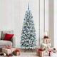 Albero di Natale artificiale Vidaxx bianco 180 cm PVC e plastica, acciaio e PE