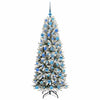Albero di Natale artificiale Vidaxx bianco 180 cm PVC e plastica, acciaio e PE