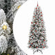 Albero di Natale artificiale Vidaxx bianco 210 cm PVC e plastica, acciaio e PE