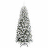 Albero di Natale artificiale Vidaxx bianco 210 cm PVC e plastica, acciaio e PE