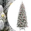 Vidaxl kunstkerstboom wit 240 cm pvc en plastic en staal en pe