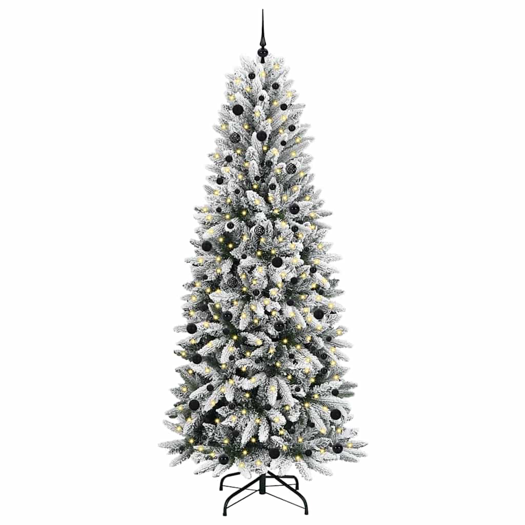 Albero di Natale artificiale Vidaxx bianco 240 cm PVC e plastica, acciaio e PE