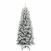 Vidaxx árbol de Navidad artificial blanco 240 cm PVC y plástico y acero y PE