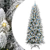 Vidaxl kunstkerstboom wit 240 cm pvc en plastic en staal en pe