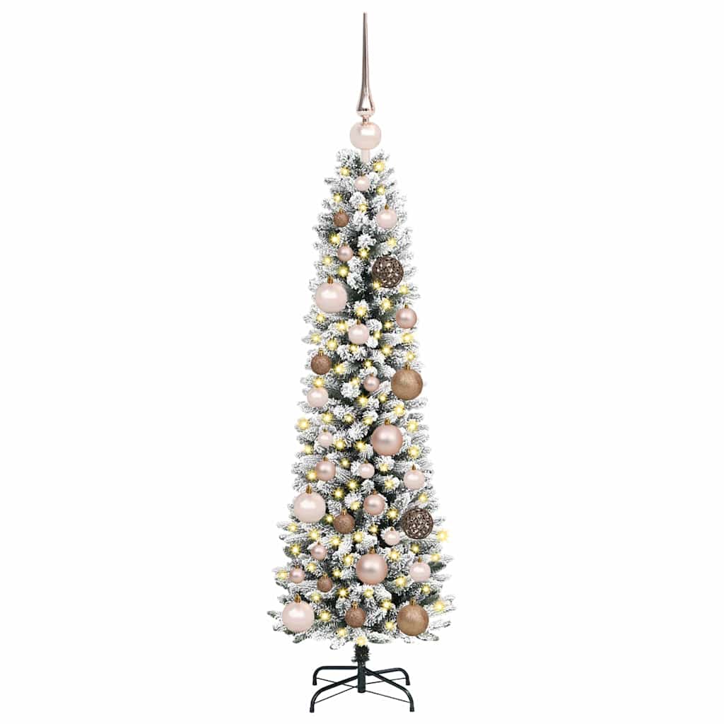 Vidaxx árbol de Navidad artificial con 150 LED blanco 120 cm PVC y metal y plástico