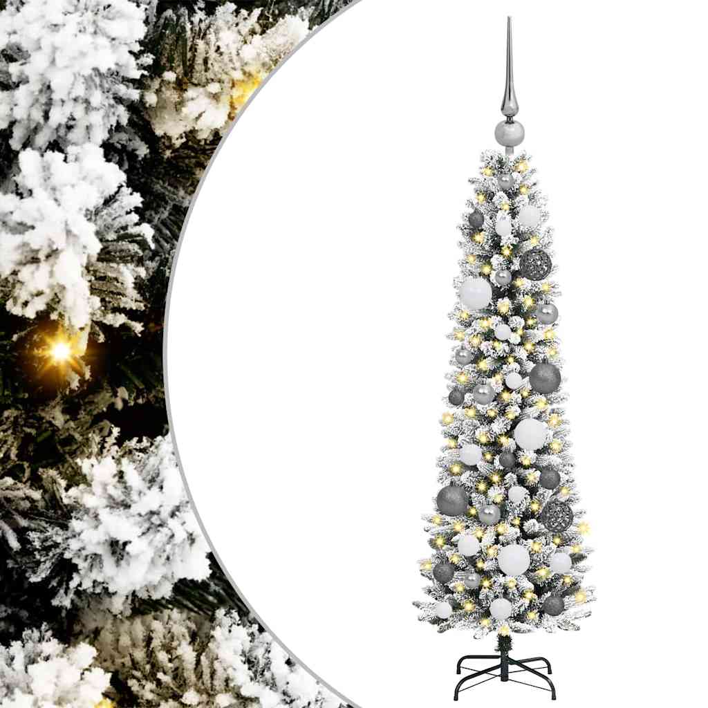 Albero di Natale artificiale Vidaxx con 150 LED bianchi 120 cm in PVC e metallo e plastica