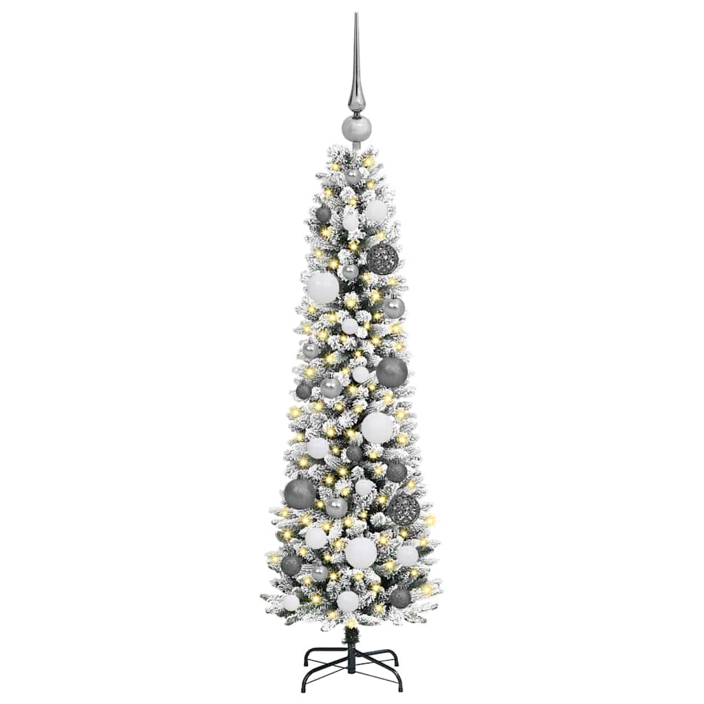 Albero di Natale artificiale Vidaxx con 150 LED bianchi 120 cm in PVC e metallo e plastica