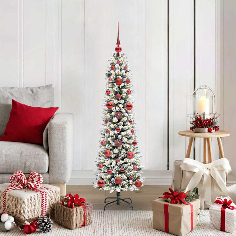 Albero di Natale artificiale Vidaxx con 150 LED bianchi 120 cm in PVC e metallo e plastica