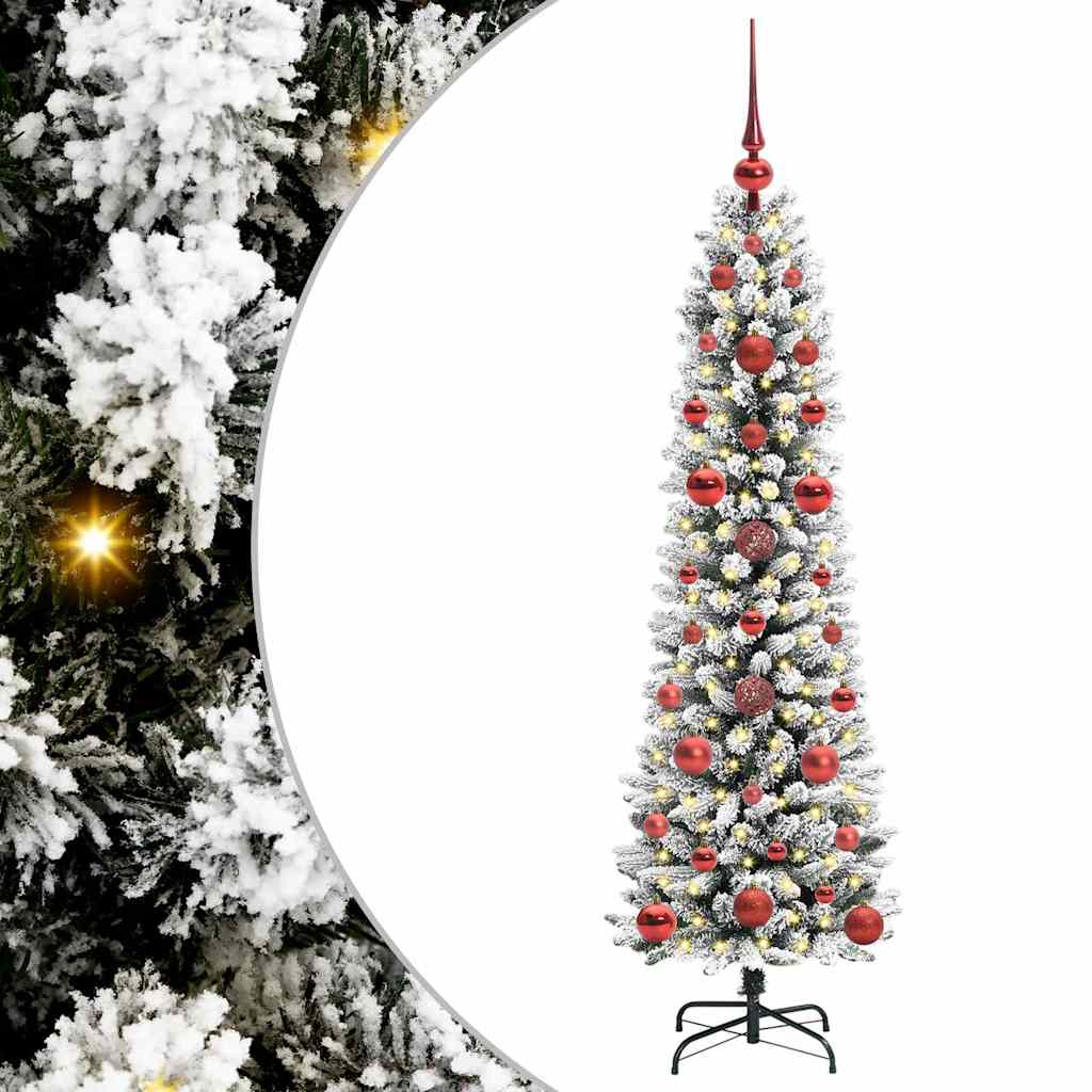 Albero di Natale artificiale Vidaxx con 150 LED bianchi 120 cm in PVC e metallo e plastica