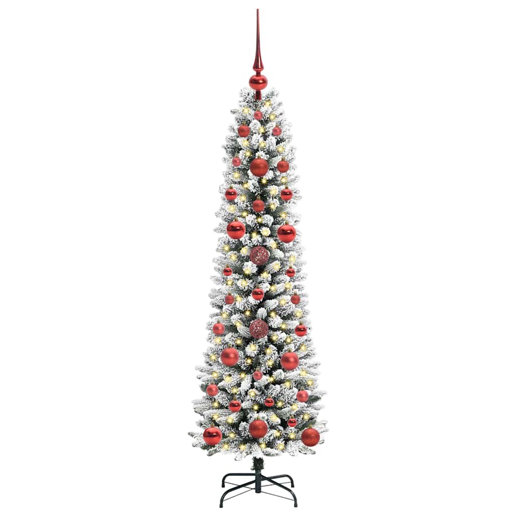 Albero di Natale artificiale Vidaxx con 150 LED bianchi 120 cm in PVC e metallo e plastica