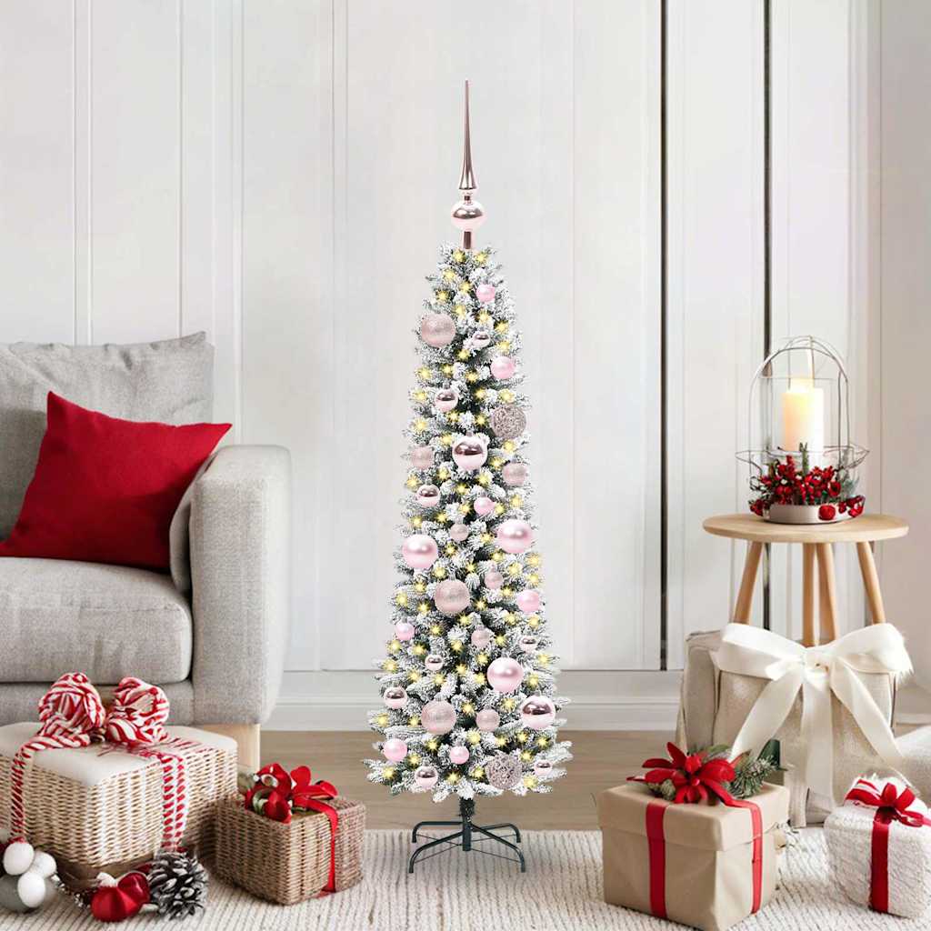 Albero di Natale artificiale Vidaxx con 150 LED bianchi 120 cm in PVC e metallo e plastica