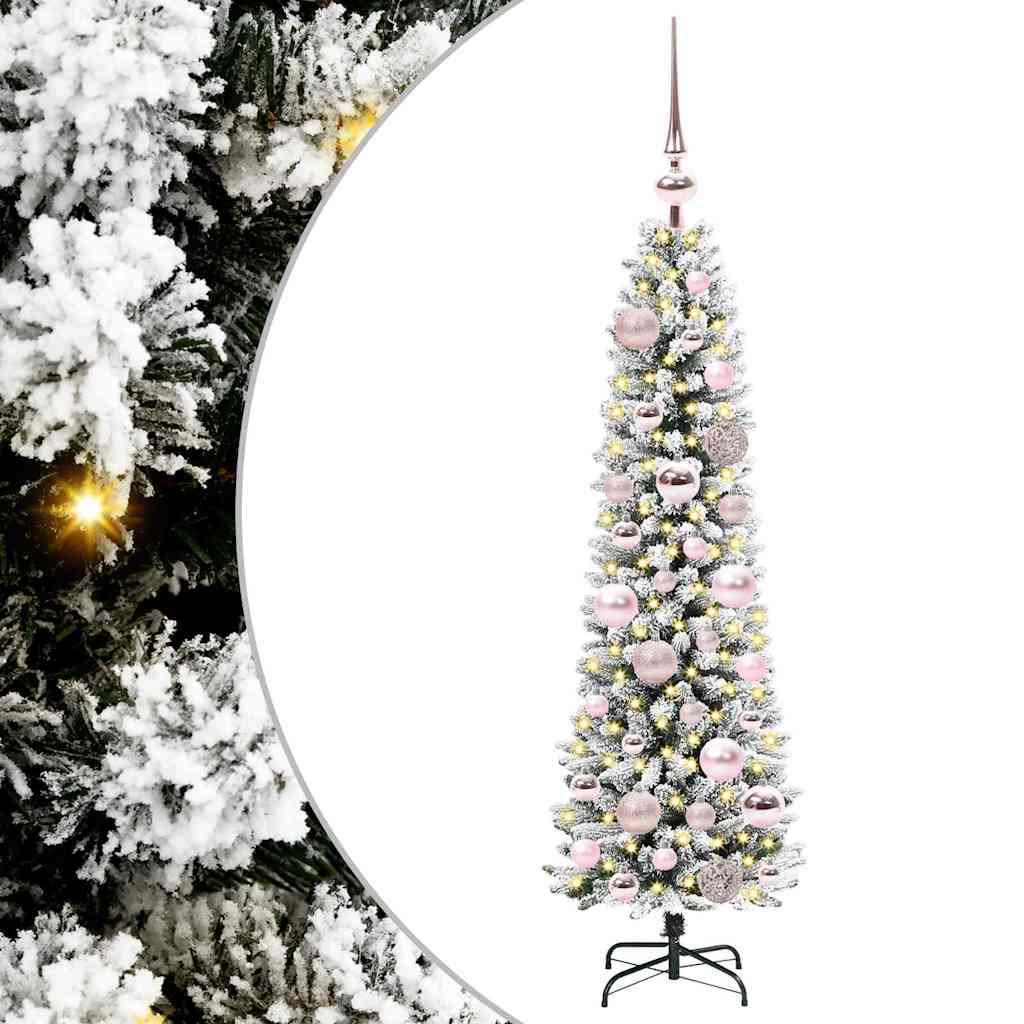 Albero di Natale artificiale Vidaxx con 150 LED bianchi 120 cm in PVC e metallo e plastica