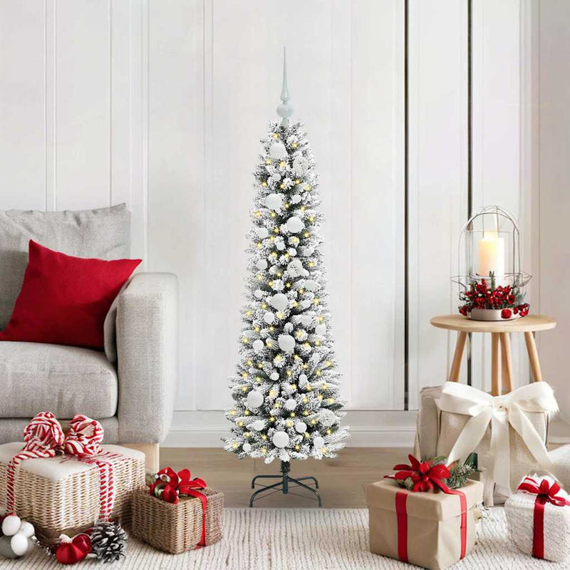 Albero di Natale artificiale Vidaxx con 150 LED bianchi 120 cm in PVC e metallo e plastica