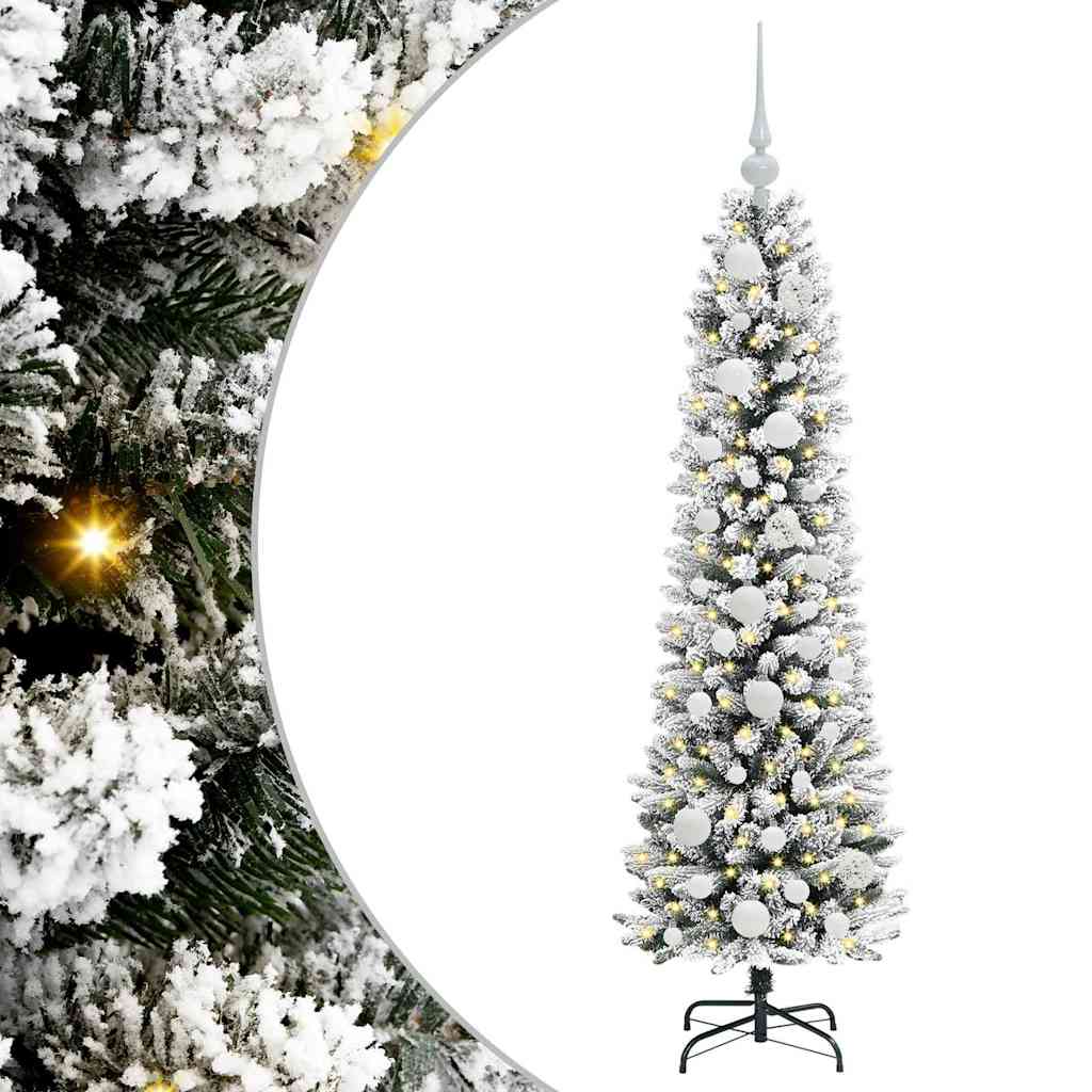 Albero di Natale artificiale Vidaxx con 150 LED bianchi 120 cm in PVC e metallo e plastica
