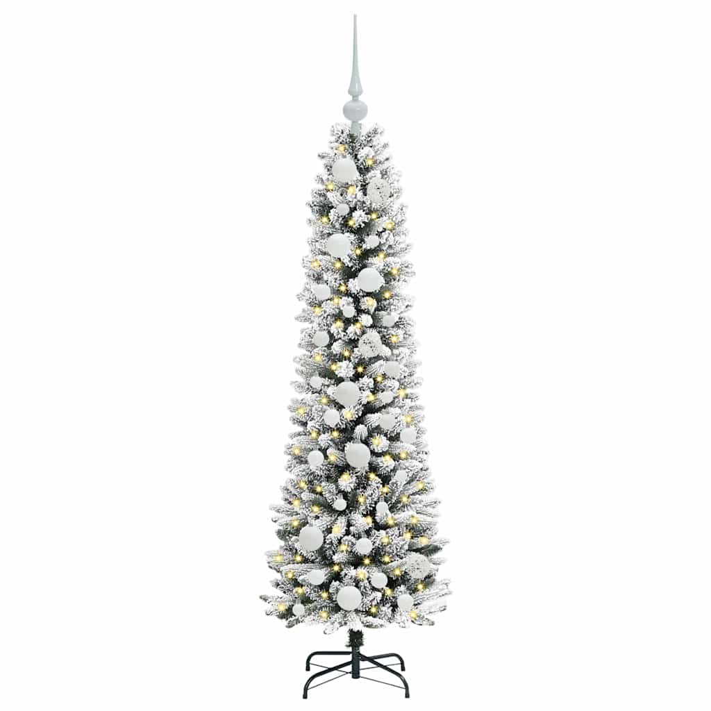 Albero di Natale artificiale Vidaxx con 150 LED bianchi 120 cm in PVC e metallo e plastica