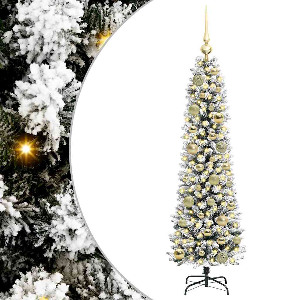 Albero di Natale artificiale Vidaxx con 150 LED bianchi 120 cm in PVC e metallo e plastica